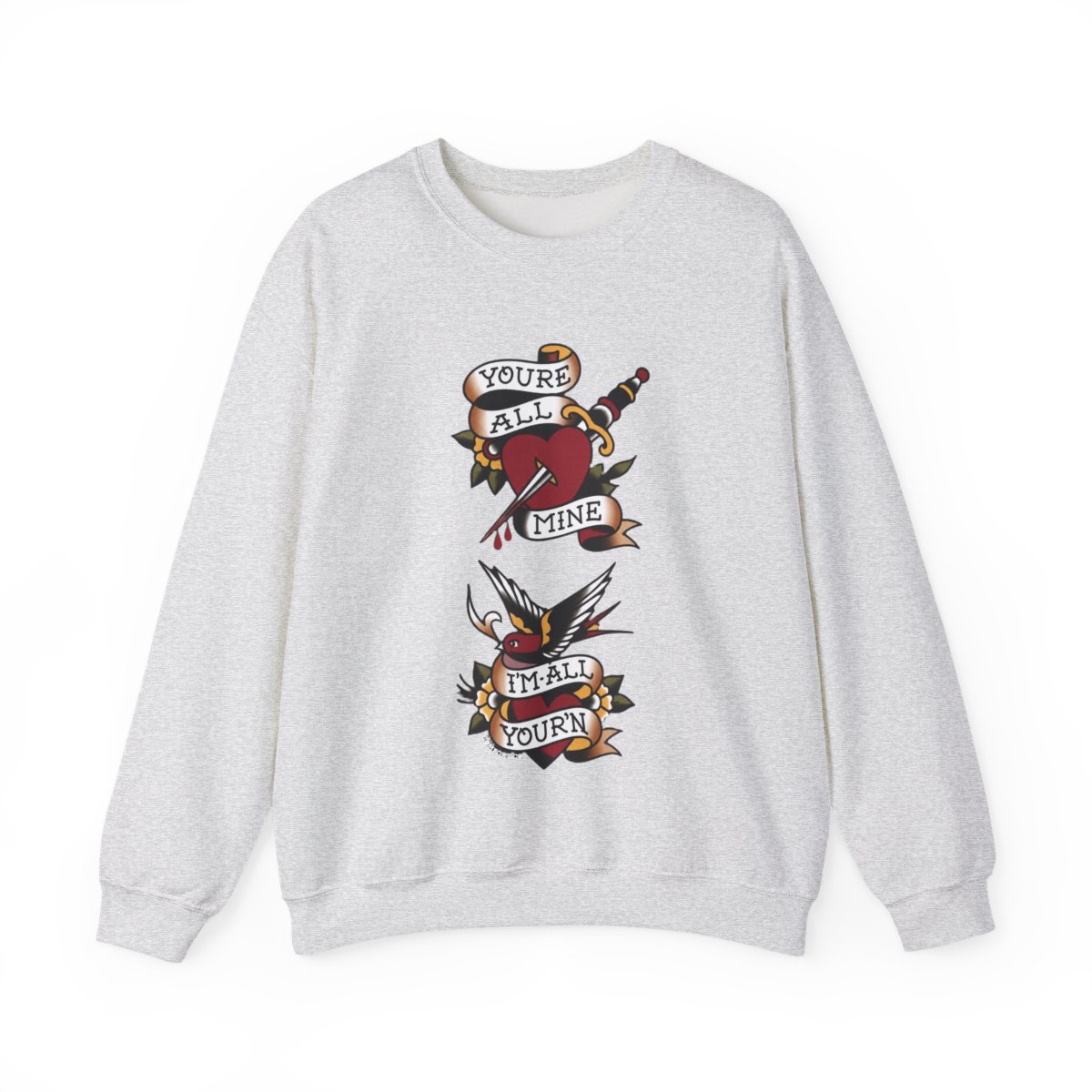 I'm All Your'n Maroon Crewneck Fleece | Tyler Childers - alternate angle 3, merchandise