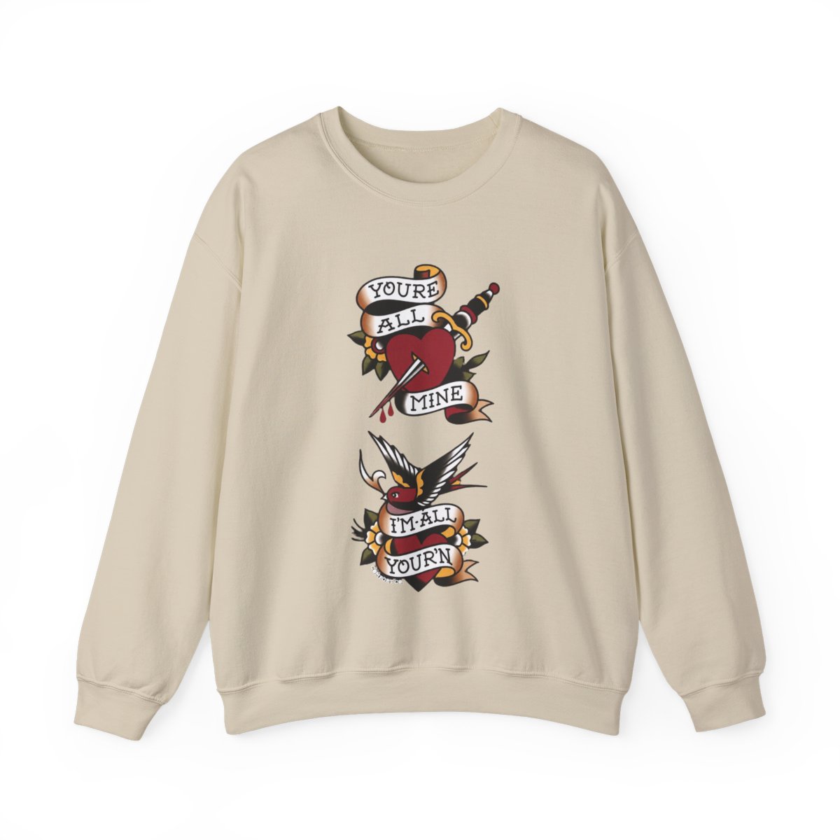 I'm All Your'n Maroon Crewneck Fleece | Tyler Childers - alternate angle 5, merchandise
